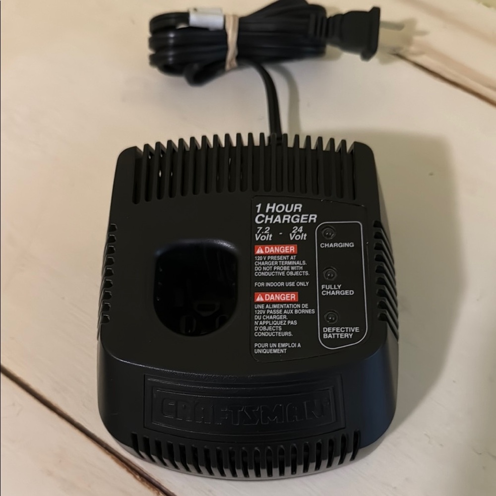Craftsman One Hour Battery Charger - Black
